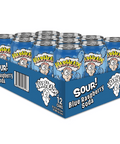 Warheads Sour Blue Raspberry Soda Cans 355ml - 12 x 355ml Cans