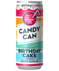 Candy Can Sparkling Birthday Cake Zero Sugar Can 330ml - 12 x 330ml Cans