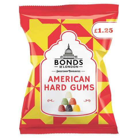 Bonds American Hard Gums 130g £1.25 PMP - 12 x 130g Bags