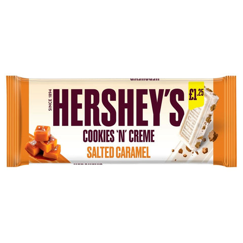 Hershey's Cookies 'N' Creme Salted Caramel 90g £1.25 PMP - 24 x 90g Bars