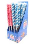 Candy Realms Strawberry and Bubblegum Twist Pop 80g - 24 x 80g Lollipops