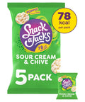 Snack a Jacks Sour Cream & Chive Rice Cakes Crisps 5 Pack - 6 x (5 x 19g)