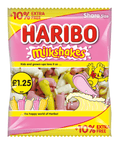 Haribo Milkshakes Bag 154g £1.25 PMP + 10% Extra Free - 12 x 154g Bags