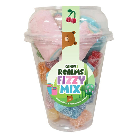 Candy Realms Fizzy Mix Candy Cup 225g - 8 x 225g Cups