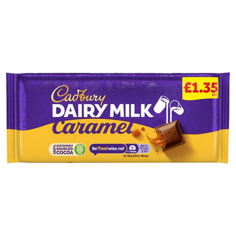 Cadbury Dairy Milk Caramel Bar 120g £1.35 PMP - 16 x 120g Bars