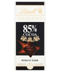 Lindt Excellence Dark 85% Cocoa Chocolate Bar 100g - 8 x 100g Bars