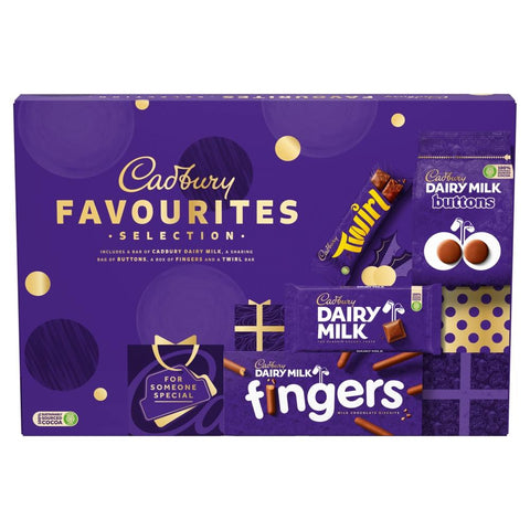 Cadbury Favourites Chocolate Christmas Selection Box 370g