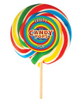 Candy Pops Large Wheel Rainbow Lollipops 75g - 30 x 75g Lollipops