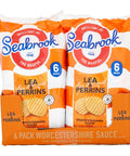 Seabrook Lea & Perrins Worcestershire Sauce Flavour 6 Pack - 8 x (6 x 25g)