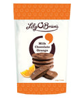 Lily O'Brien's Milk Chocolate Orange Discs Bag 110g - 6 x 110g Bags