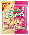 Swizzels Drumstick Squashies Rhubarb & Custard Flavour 131g £1.15 PMP - 12 x 131g Bags