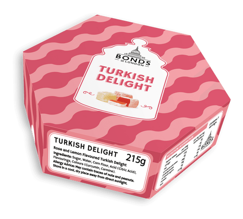 Bonds Turkish Delight Box 215g - 12 x 215g Box