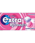 Extra Refreshers Bubblemint Sugarfree Chewing Gum Handy Box 7 Pieces - 16 x 19g Boxes