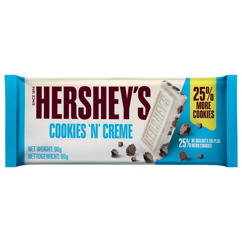 Hershey's Cookies 'N' Creme Block 90g - 24 x 90g Bars