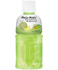 Mogu Mogu Melon Flavoured Drink with Nata de Coco Bottle 320ml - 6 x 320ml Bottles