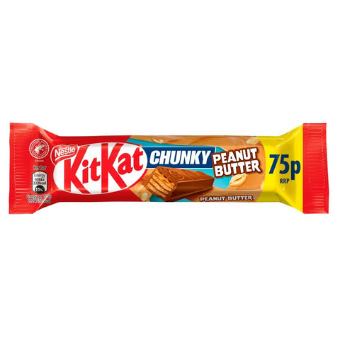 KitKat Chunky Peanut Butter Chocolate Bar 42g PMP 75p - 24 x 42g Bars