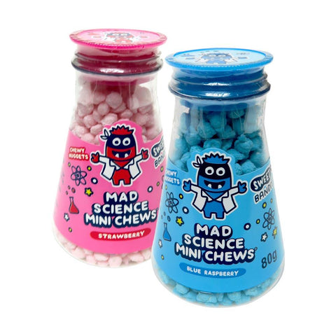 Sweet Bandit Mad Science Mini Chews 80g - 12 x 80g Packs