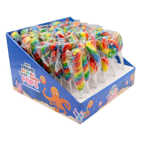 Candy Realms Assorted Lollipops 17g - 48 x 17g Lollipops