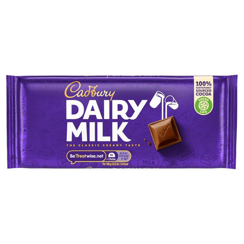 Cadbury Dairy Milk Chocolate Bar 110g - 21 x 110g Bars