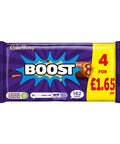 Cadbury Boost Chocolate Bar 4 Pack - 12 x 126g Mulitpacks - 12 x (4 x 31.5g) Mulitpacks