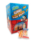 Crazy Candy Factory Gummy Mini Hot Dogs 10g - 100 x 10g Packs