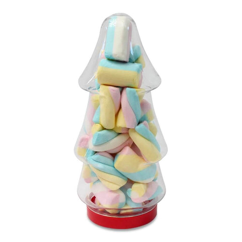 Christmas Tree Plastic Sweet Jar 630ml (Empty) - 16 x 630ml Jars (Empty)