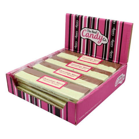 The Real Candy Co. Choc Mint Nougat Bar 130g - 16 x 130g Bars