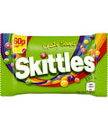 Skittles Vegan Chewy Crazy Sour Sweets Fruit Flavoured Bag 60p PMP 45g - 36 x 45g Bags