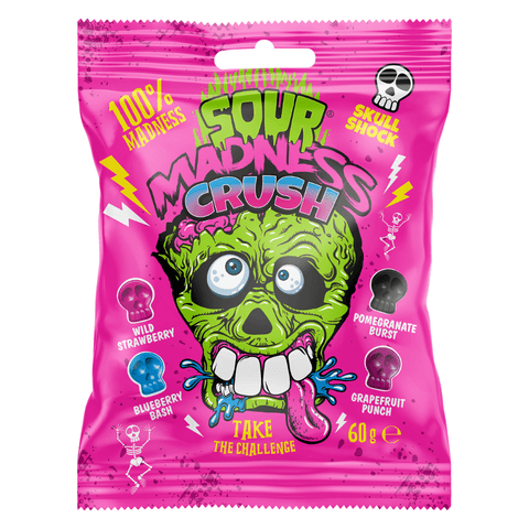 Sour Madness Crush Bag 60g - 10 x 60g Bags