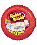 Hubba Bubba Snappy Strawberry Bubble Gum Mega Long Tape 56g - 12 x 56g Packs