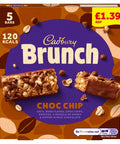 Cadbury Brunch Bar Choc Chip 5 Pack £1.39 PMP 140g - 8 x 140g Boxes