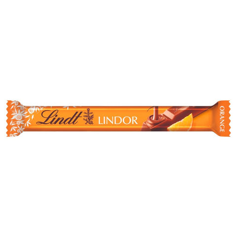 Lindt Lindor Orange Milk Chocolate Treat Bar 38g - 24 x 38g Bars