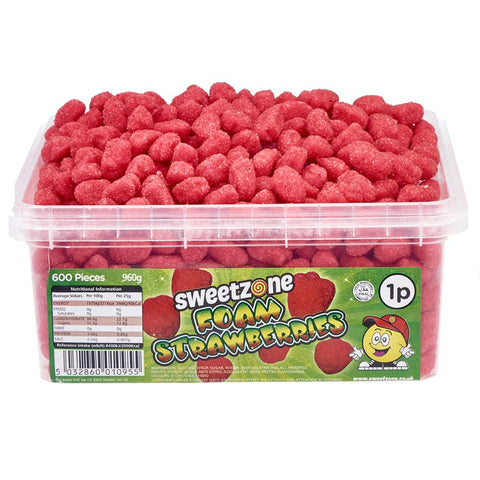 Sweetzone Foam Strawberries 1p Tub