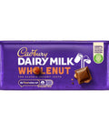 Cadbury Dairy Milk Whole Nut Chocolate Bar 120g - 16 x 120g Bars