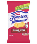 Roysters T-Bone Steak Flavour Crisps 6 Pack - 28 x (6 x 25.5g)