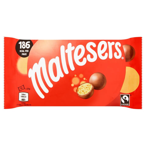 Maltesers Milk Chocolate & Honeycomb Snack Bag 37g - 25 x 37g Bags