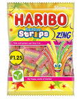 Haribo Rainbow Strips Z!NG 130g £1.25 PMP - 12 x 130g Bags