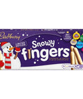 Cadbury Christmas Snowy Chocolate Covered Fingers 115g - 20 x 115g Packs