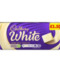 Cadbury White Chocolate Bar 90g £1.50 PMP - 24 x 90g Bars