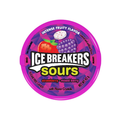 Ice Breakers Sours Wild Berry Sugar Free 42g - 9 x 42g Packs