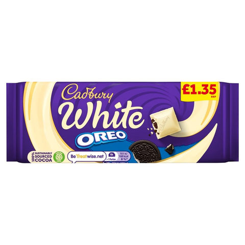 Cadbury White Oreo Chocolate Bar 120g £1.35 PMP - 17 x 120g Bars