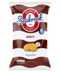 Seabrook Crinkle Cut Beefy Crisps 6 Pack - 8 x (6 x 25g)