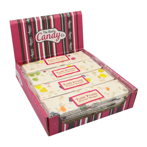 The Real Candy Co. Fruity Nougat Bar 130g - 16 x 130g Bars