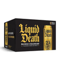 Liquid Death Mango Chainsaw Mountain Water Can 500ml - 12 x 500ml Cans