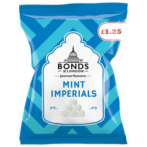 Bonds Mint Imperials Share Bag 130g £1.25 PMP - 12 x 130g Bags