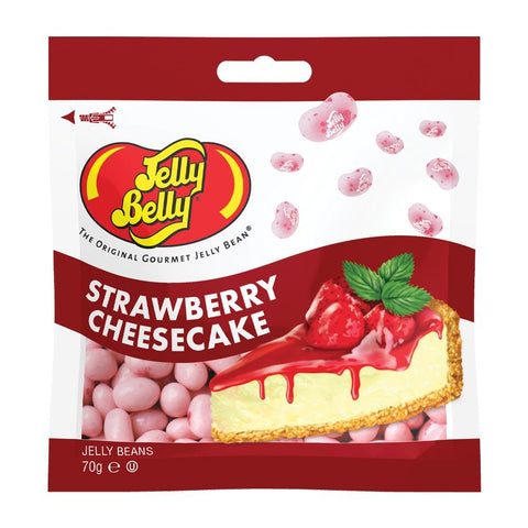 Jelly Belly Strawberry Cheesecake Jelly Beans Bag 70g - 12 x 70g Bags