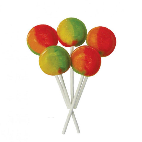 Dobsons Wrapped Tropical Fruit Mega Lollies CDU - 24 x 19g Lollipops