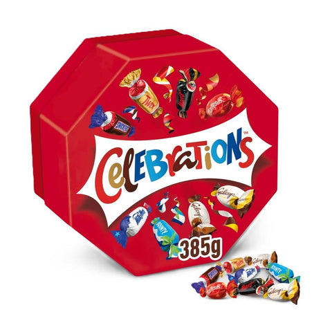 Celebrations Milk Chocolate Centerpiece Box Chocolate & Biscuit Bars 385g