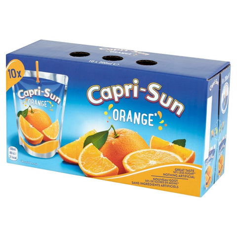 Capri-Sun Orange Juice Drink 200ml 10 Pack - 4 x (10 x 200ml)