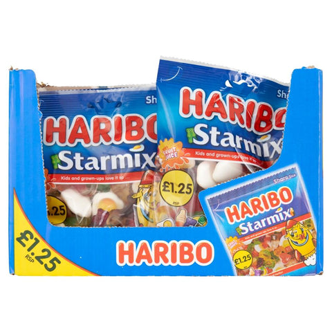 Haribo Starmix Share Bags 140g £1.25 PMP - 12 x 140g Bags